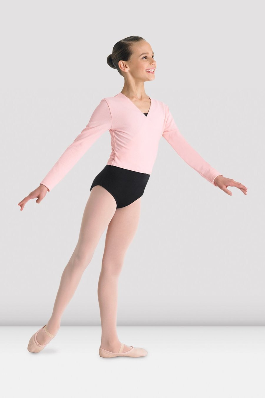 Child Ballet Dance Gymnastics Knit Wrap Sweaters Warm Up Crossover Cardigan Tops 